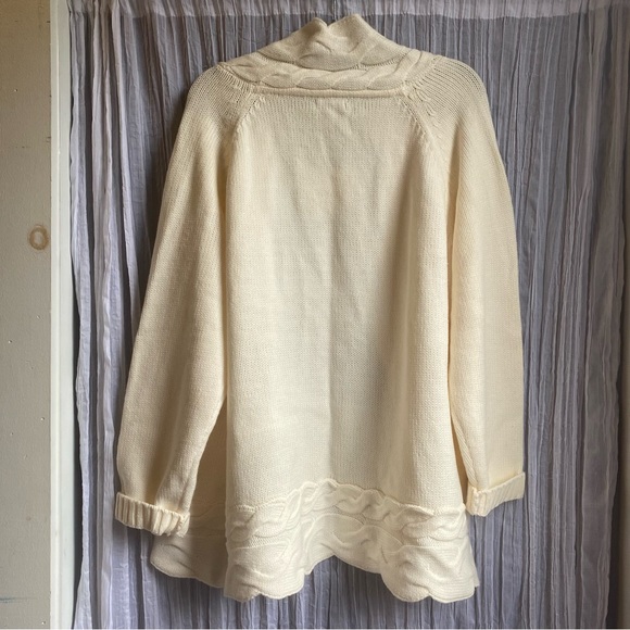 Chunky Knit Open Front Cardigan Sweater - Picture 5 of 7